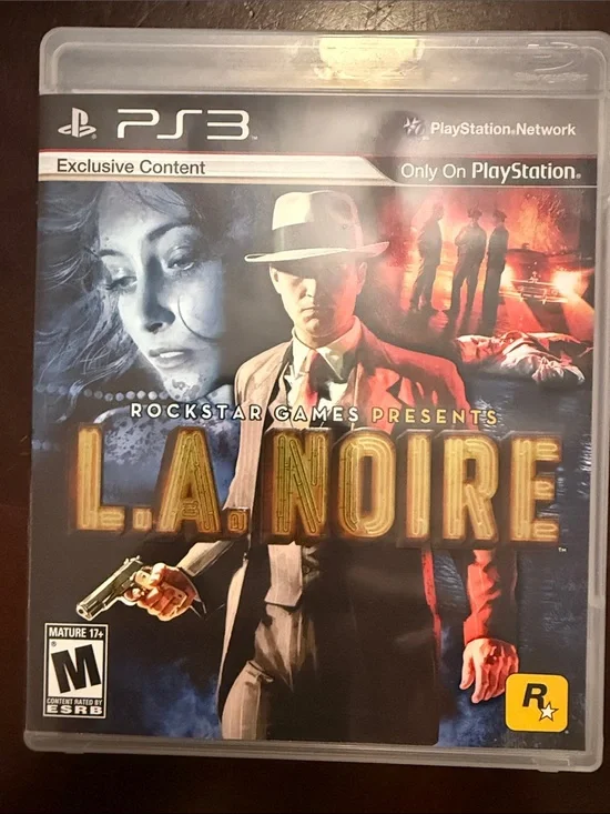 L.A. Noire (PS3) by Rockstar Games - Noir Cover Art videogame