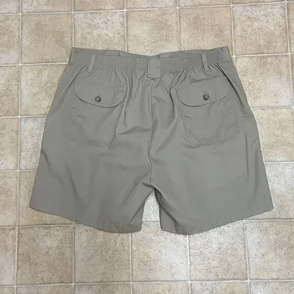 ‼️FINAL ‼️Puritan Men's Olive-Tan Flat Front Casual Shorts
