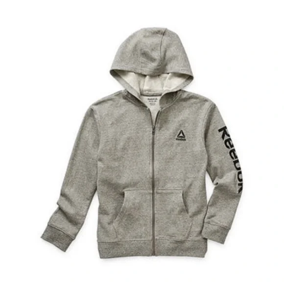 NWT. REEBOK Boys Zip Up Sweatshirt