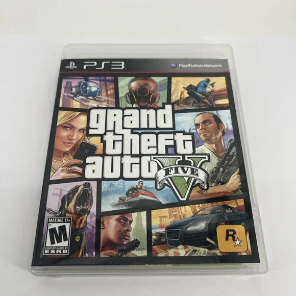 Grand Theft Auto V (PlayStation 3, 2013) CIB w/Map & Manual Tested Working