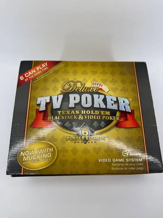 Deluxe TV Poker 6 Player Edition Texas Hold'em Blackjack Video Poker System