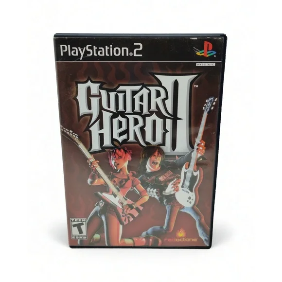 Guitar Hero II PS2 Complete CIB Activision Harmonix Rhythm Music Video Game PS2