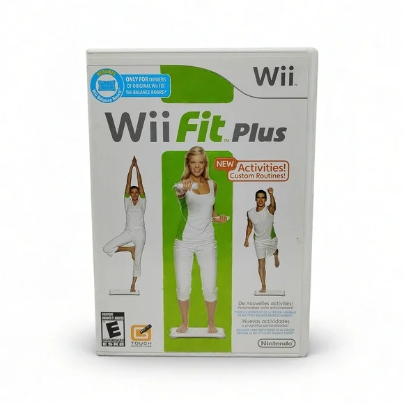 Nintendo Wii Fit Plus Game CIB Software Fitness Yoga Training NTSC-U Console
