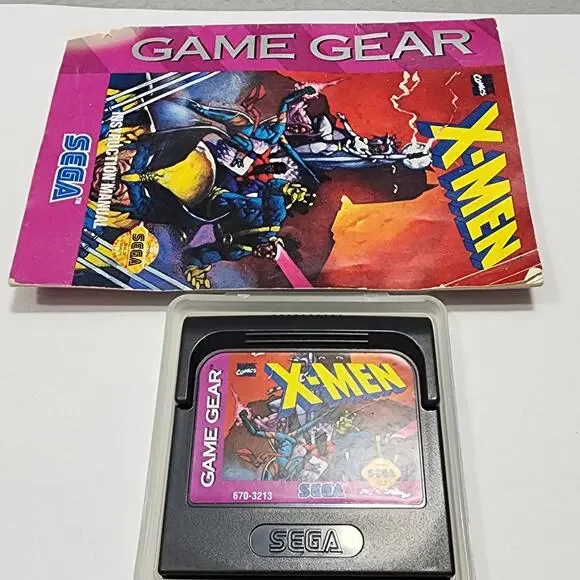 X-Men Video Game 1994 Sega Game Gear with Manual in Storage Case Untested