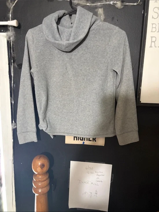 Old Navy Light Gray Funnel Neck Sweatshirt
