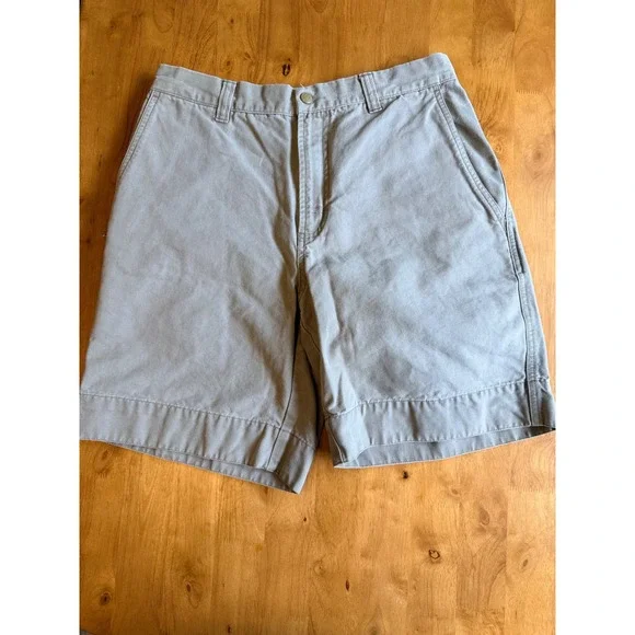 Columbia Sportswear Mens 30 Tan Khaki  Canvas Cargo Shorts AM4194 8in Inseam