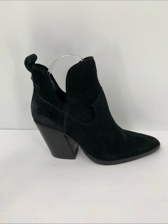 Vince Camuto Phaidra ankle boot bootie shoe black suede leather slip-on V new 7