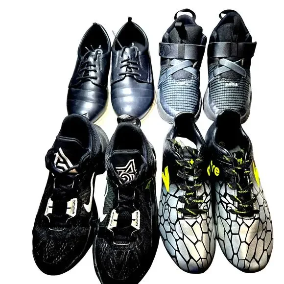 Nike+ More Size 3 3.5 Tennis Sneakers Shoes Cleats Bulk Lot of 4 3 1/5
