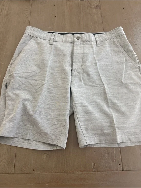 BYLT Basics Light Gray Flat Front Men's Shorts size 36