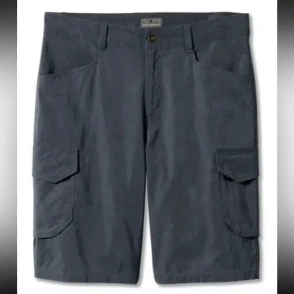 Royal Robbins Cargo Shorts Cotton‎ Tencel 38/11 Navy Gray Slate Springdale