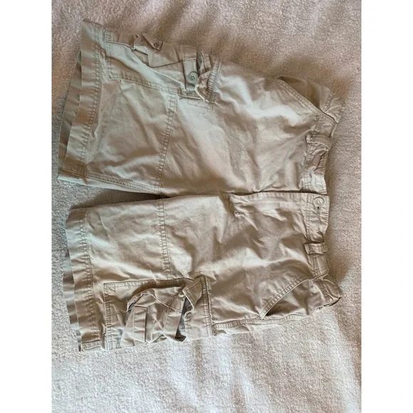 Wonderwall Broken-In Cargo Shorts Mens 34 Tan Khaki Vintage Surf Utility Cotton