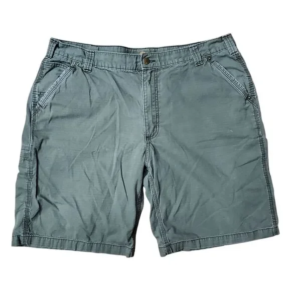 CARHARTT Shorts Mens 40 Brown Cargo Canvas Relaxed Fit Casual Workwear Outdoor