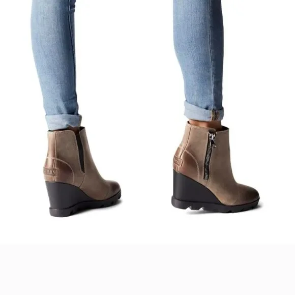 Sorel Joan Uptown Zip Booties Size 8