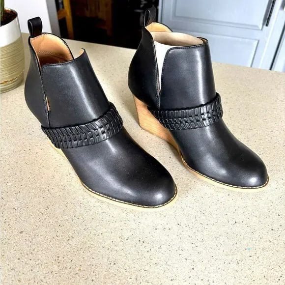 Black Wedge Ankle Boots by Dolce Vita