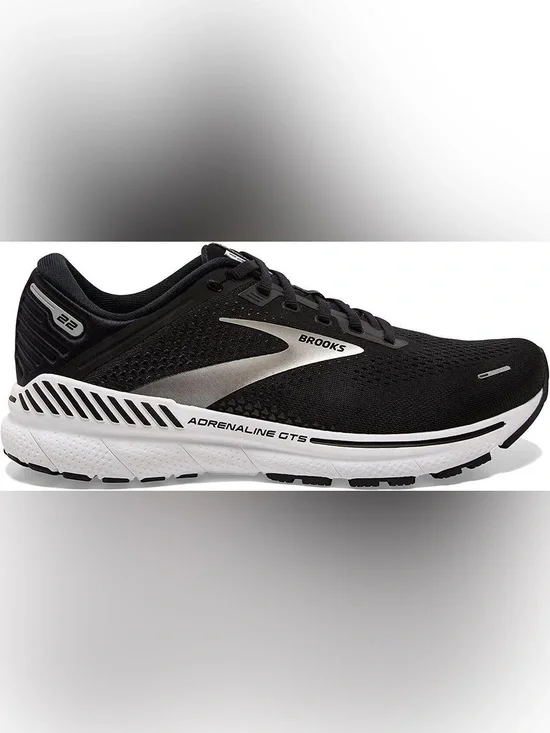 Brooks Adrenaline GTS 22 stability running shoes in black and Silver size 9.5