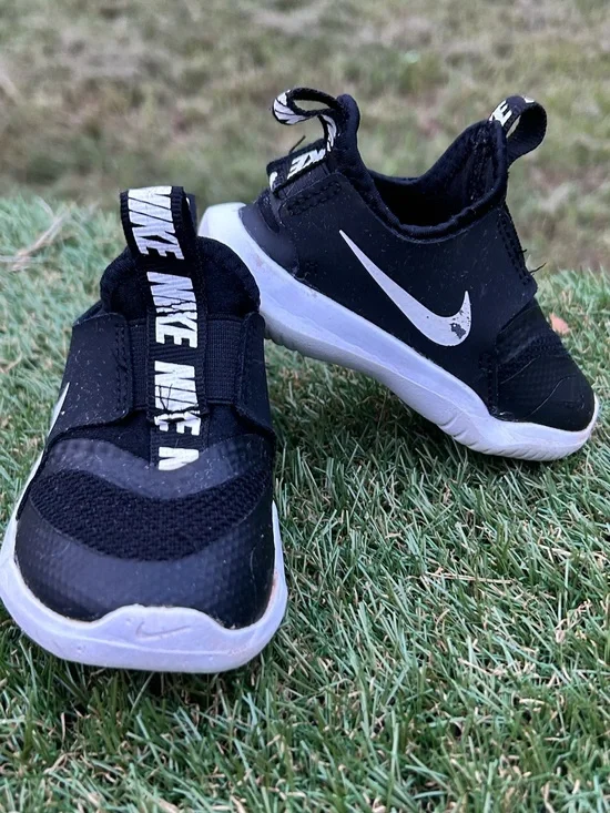 Nike Flex Shoes Runner Sneakers Infant Baby Slip On , Size 5c,AT4665-001 3C Blac