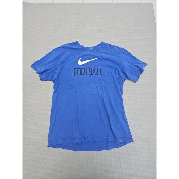 Nike Pro Boys' Graphic T-Shirt Blue Size L Athletic Logo