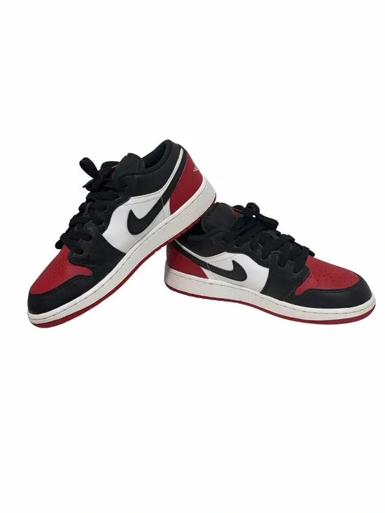 Nike Air Jordon Low 1 “Bred Toe 2.0” Boy’s Sneakers - Brand New - Size 4.5