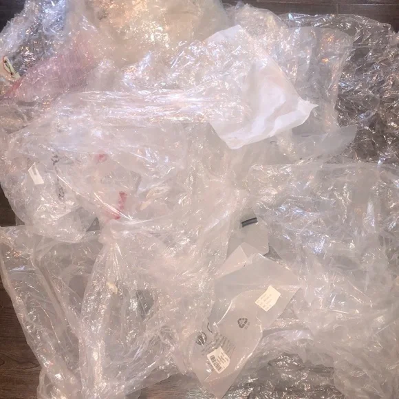 50+ plastic clear bags for shipping different sizes