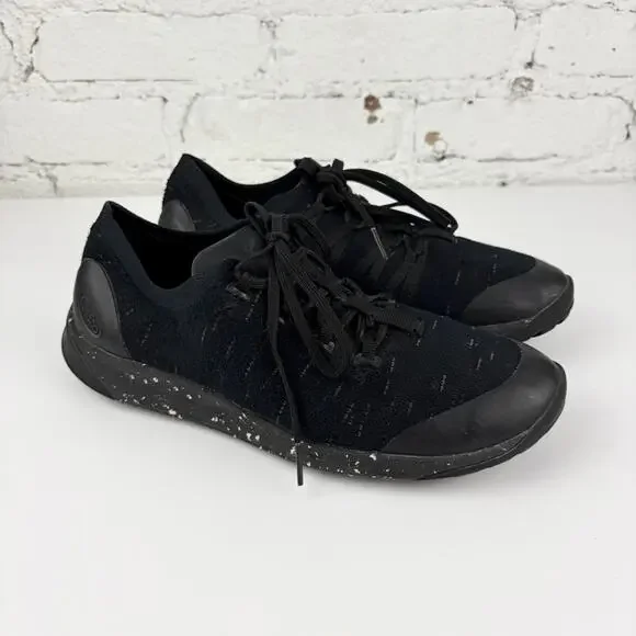 Chaco Scion Black Knit Laced Athletic Hiking Outdoor Running Sneakers Womans 9