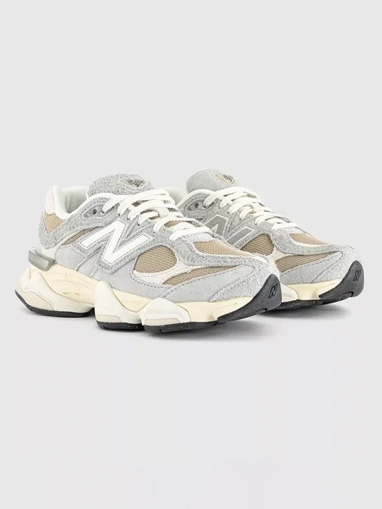 New Balance 9060 Women's White and Light Gray Athletic Sneakers