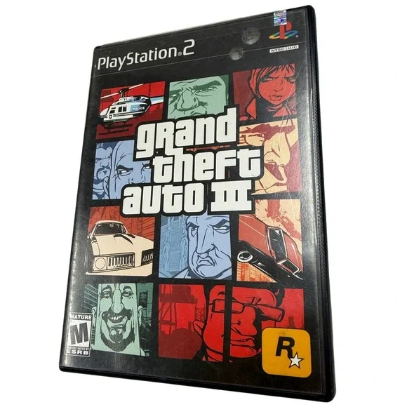 Grand Theft Auto III Sony PlayStation 2 PS2 GTA 3 Rockstar Games SLUS-20062 NTSC
