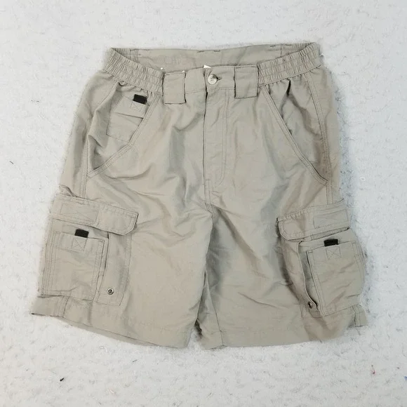 World Wide Sportsman Shorts Men 30 Tan Cargo Fishing Performance Utility Khaki