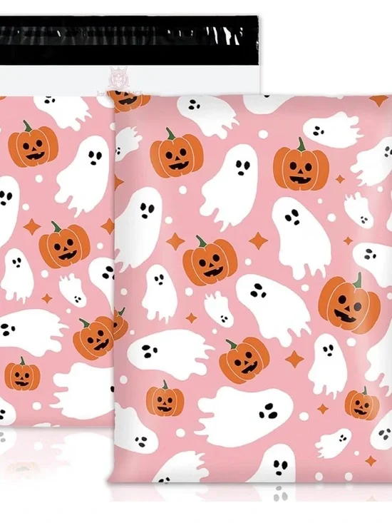 Halloween Ghost & Pumpkin 🎃 Poly Mailers Set of 10