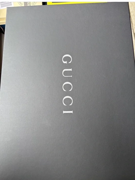 Gucci Black box with tissue and ribbon