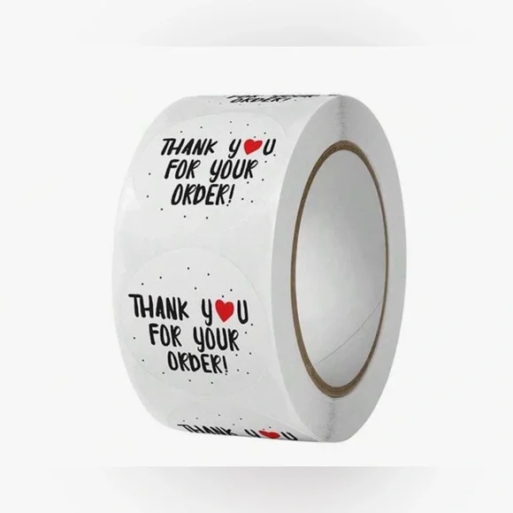 Thank you stickers - 1 roll (500 stickers)