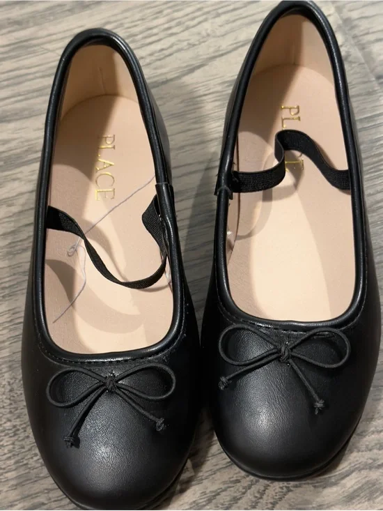 The Children's Place Black Bow-Accent Mary Jane Flats