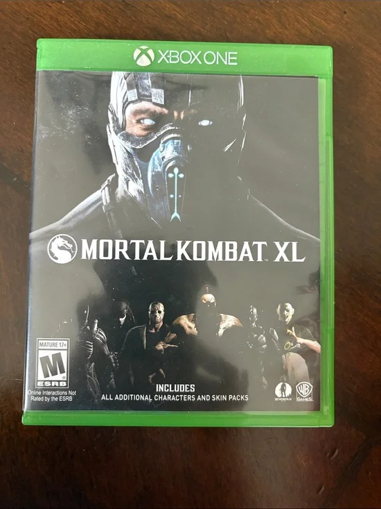 Mortal Kombat XL for Xbox One - Black Cover, Green Case