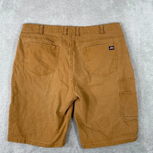 Dickies Carpenter Shorts Mens 40 Brown Duck Canvas Utility Workwear Skater