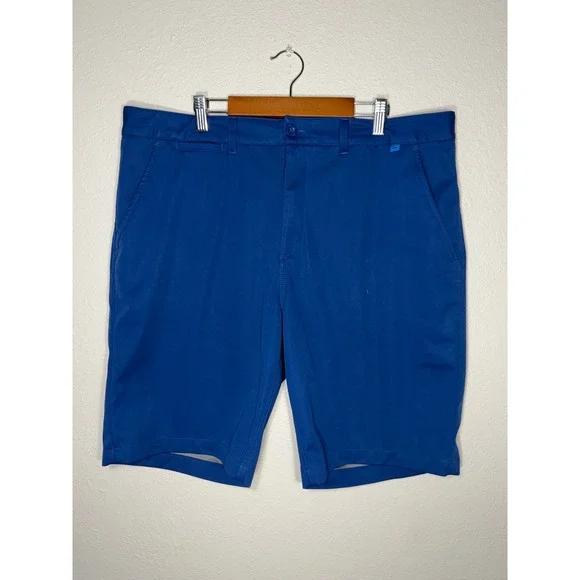 Johnnie-O Mens Performance Shorts Blue JMSH1510 Size 36 Blazer Water Resistant