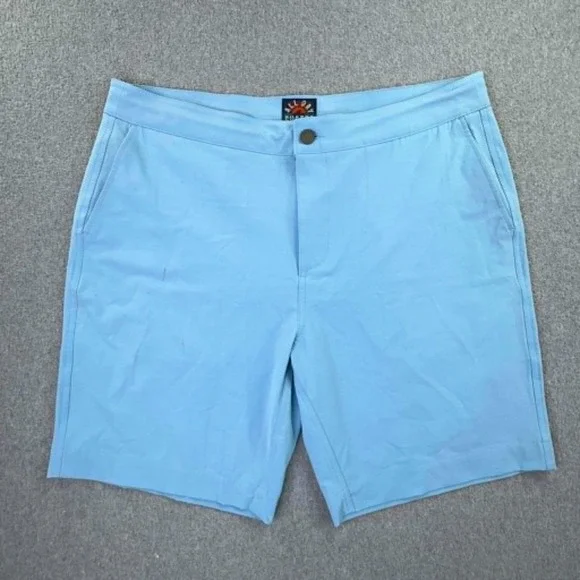 Faherty All Day Shorts Mens Size 36 Blue Stretch Hybrid Golf Performance 8