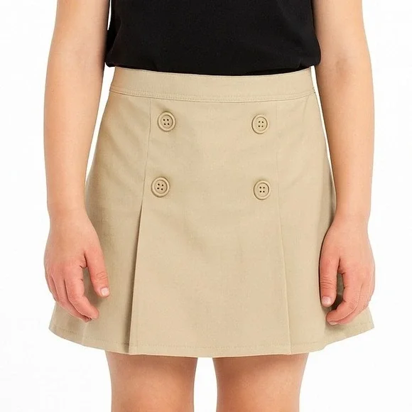 The‎ Childrens Place Skirt Skort Khaki School Uniform Classic Pleated Preppy NEW