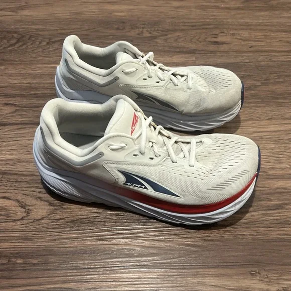 Altra Via Olympus Womens Size 10 Wide Running Shoes Off White Foot Shape