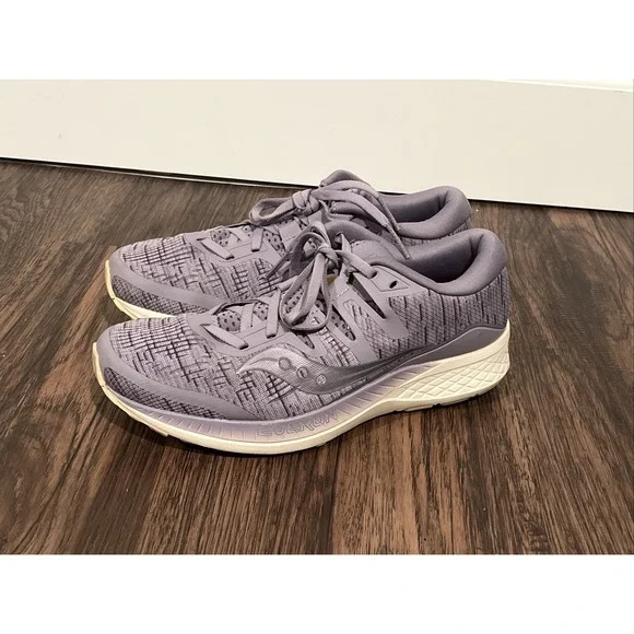Saucony Womens Ride ISO Series Blue Navy Purple Running Shoes S10444-41 Size 9