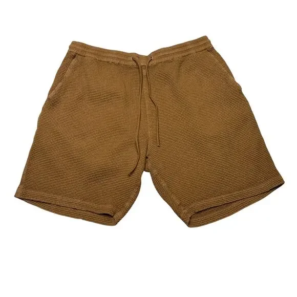 Universal Works Simple Shorts Nippon Waffle Knit Men's 34 Cotton Minimalist