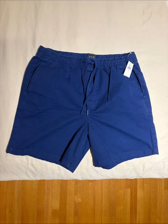 Men's Gap Blue Drawstring Casual Shorts Size Medium