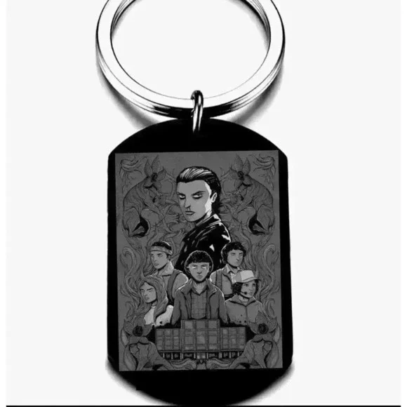 Stranger Movie Horror Scary Halloween Keychain