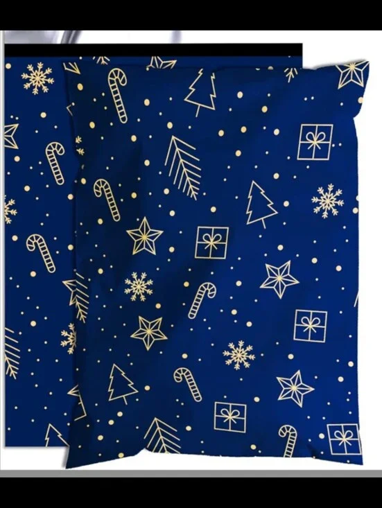 25ct, 6x9 HOLIDAY POLY MAILERS