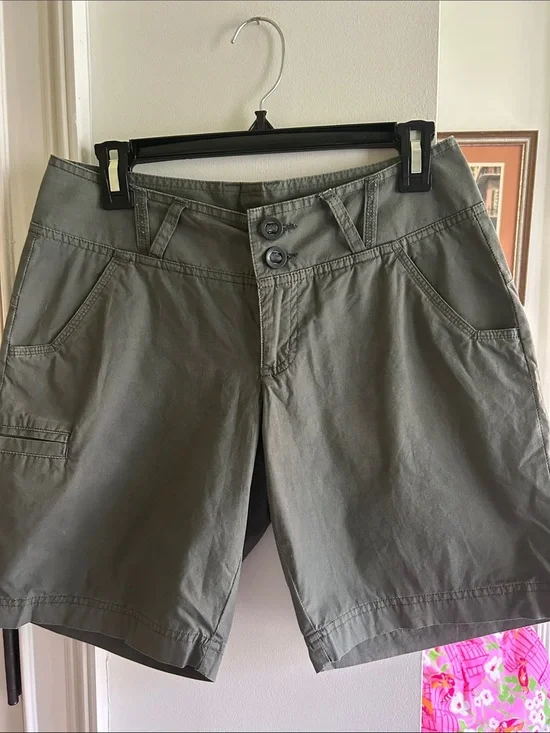 Olive Green Utility Shorts