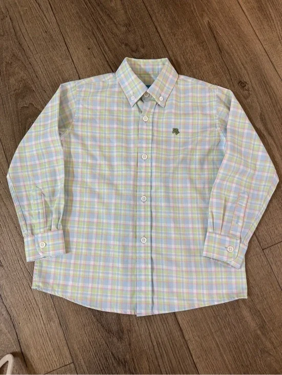 J.Bailey Pastel Plaid Button-Down Shirt - Classic Collared Style