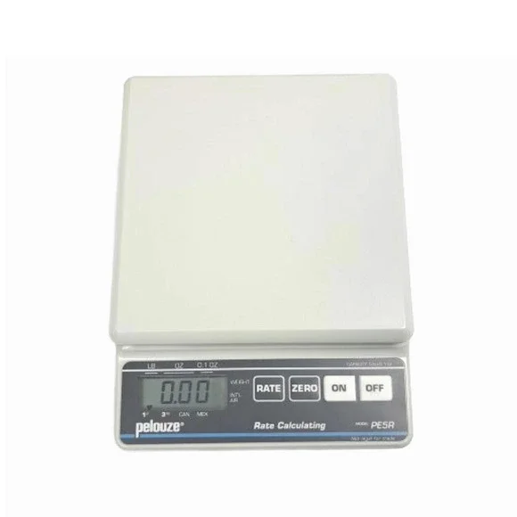 Pelouze‎ PE5R Digital Postal Scale Rate Calculating 5lb Capacity White Shipping
