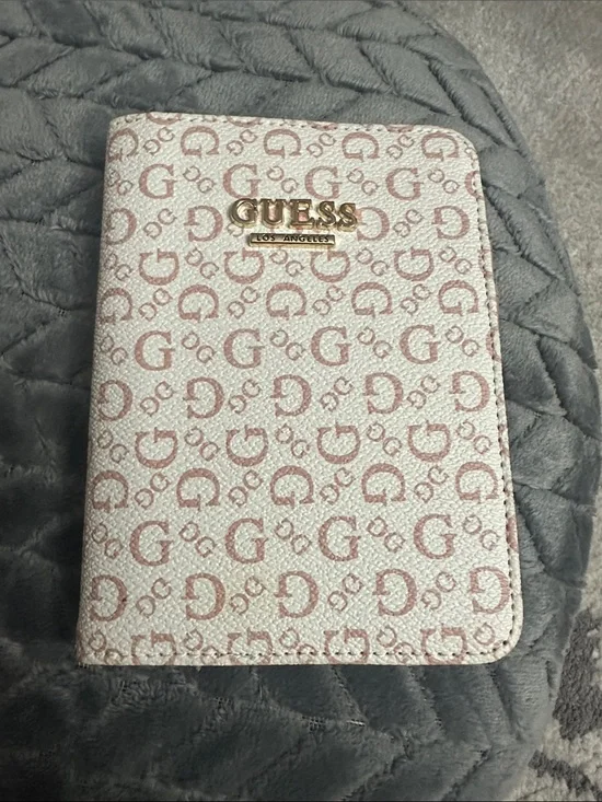 Guess Blush Pink Passport Wallet