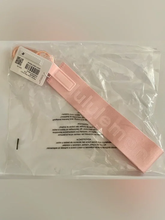 Lululemon Pink Never Lost Keychain