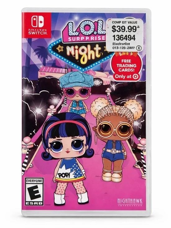 LOL Surprise Movie Night Nintendo Switch Game Trading cards