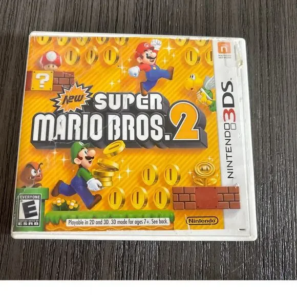 Super Mario Bros. 2 - Nintendo 3DS -Complete With Box & Manual - Great Condition