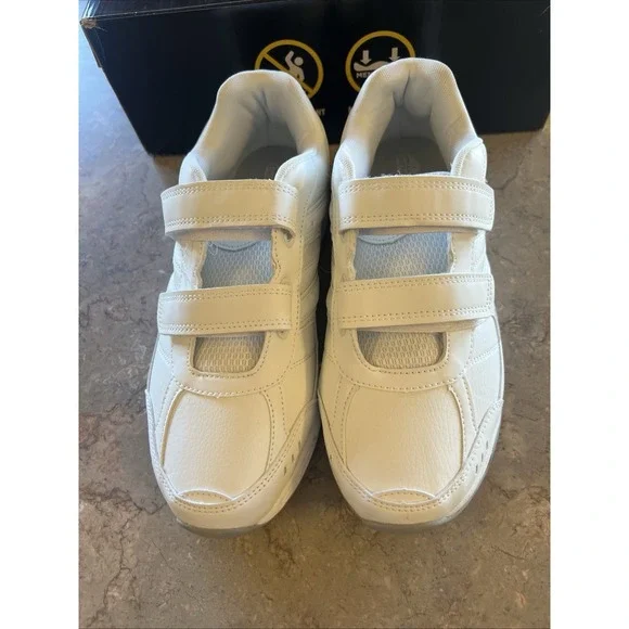 Avia Avi-Union II Strap Womens Shoes 10.5 Wide‎ White Memory Foam
